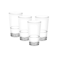 D-Still 360ml Unbreakable Beer Glass, Set of 4