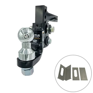 Brutus by Black Jack Adjustable Steel Hitch 210mm Drop with 70mm Ball