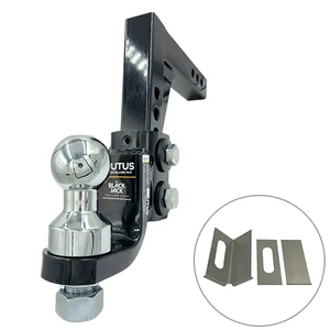 Brutus by Black Jack Adjustable Steel Hitch 325mm Drop with 70mm Ball