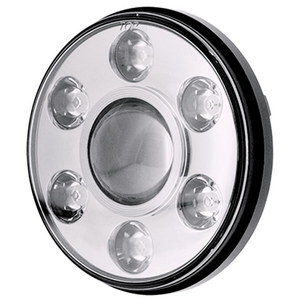 Ignite 7" LED Headlight High/Low/DRL Beam Chrome Fascia