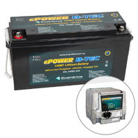 Enerdrive B-TEC 24V 100Ah Lithium Battery & 30A Industrial Battery Charger Bundle