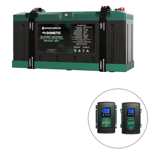Enerdrive B-TEC Ultra 200Ah Lithium Battery, Charger & Monitor Bundle