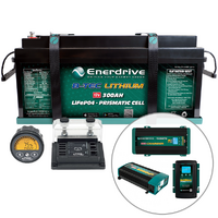 Enerdrive B-TEC 300Ah Lithium Battery, Charger, Inverter & Monitor Bundle