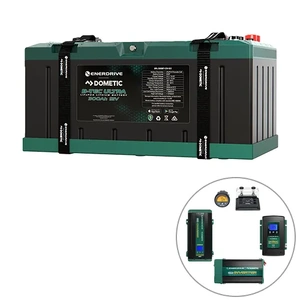 Enerdrive B-TEC Ultra 300Ah Lithium Battery, Charger, Inverter & Monitor Bundle