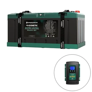 Enerdrive B-TEC Ultra 300Ah Lithium Battery & Charger Bundle