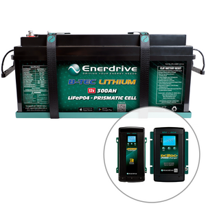 Enerdrive B-TEC 300Ah Lithium Battery, 40A DC2DC & 60A AC Charger Bundle
