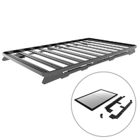 Toyota Land Cruiser 200 Slimline II Roof Rack Kit & Pro Stainless Steel Camp Table Kit - By Front Runner