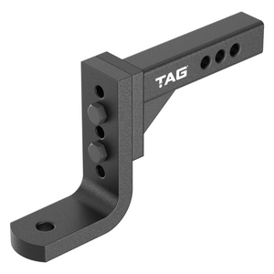 TAG Adjustable Tow Ball Mount - 297mm Long, 50mm Square Hitch