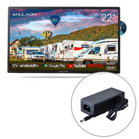 Englaon 22’’ Full HD Smart 12V TV With Built-in DVD Player & Chromecast & Bluetooth Android 11