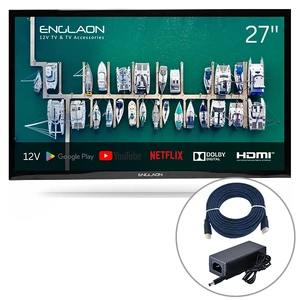 ENGLAON 27’’ Full HD 12V Smart TV With Chromecast & Bluetooth