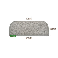 Muk Mat Light Grey Standard Large Caravan Step Mat, 23 x 61cm