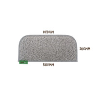 Muk Mat Grey Trim Caravan Step Mat Light Grey Edition, 58 x 26cm