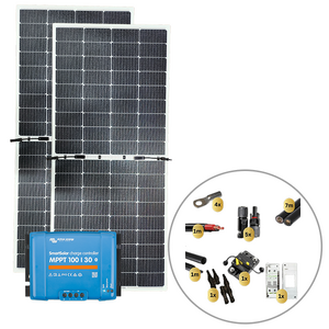 Sunman eArc 2 x 215W Flexible Solar Panel with Victron SmartSolar MPPT 100/30 Charge Controller & Wiring Kit
