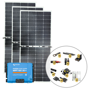 Sunman eArc 3 x 215W Flexible Solar Panel with Victron SmartSolar MPPT 100/50 Charge Controller & Wiring Kit