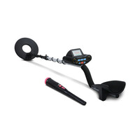 DZ Black & Silver Metal Detector with Pinpointer