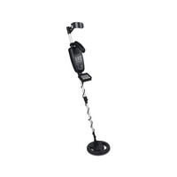 DZ Black & Silver Metal Detector with LCD Screen & Headphones