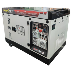 MaxWatt 13kVA Silent Diesel Generator with Electric Start & 2 Wire Auto Start