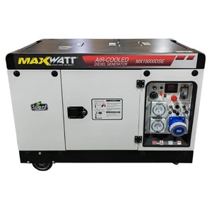 MaxWatt 15kVA Silent Diesel Generator with Electric Start & 2 Wire Auto Start