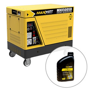 Maxwatt 8.7kVA Diesel Portable Generator with Electric Start