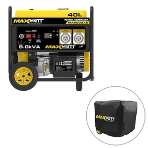 MaxWatt 9kVA Petrol Generator with Electric Start + 2 Wire Auto Start