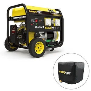 MaxWatt 9kVA Petrol Portable Generator with Electric Start