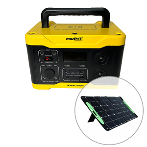 Maxwatt 891Wh Pro Series Portable Power Station with 100W Folding Solar Blanket