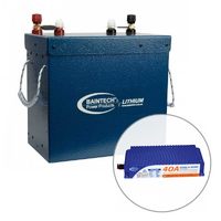 Baintech 12V 150Ah Standard Power Compact Lithium Battery with 40A DC-DC Battery Charger