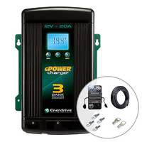 Enerdrive 20A AC to DC Battery Charger with Installation Kit