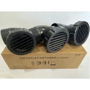 Cool-J Air Outlet for HB9000 Underbunk Air Conditioner, Black