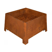 Wildtrak Rustic Square Fire Place, 38x38x24cm