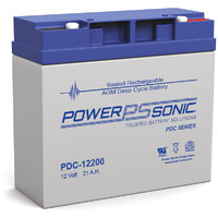 Power-Sonic 12V 21Ah AGM Deep Cycle Battery