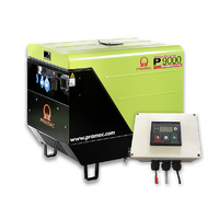 Pramac 8.8kVA Silenced Auto Start Diesel Generator + 2 Wire Auto Start Controller, P9000 + PY000A000ASD