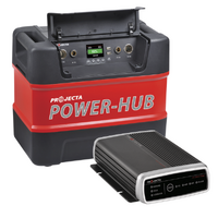 Projecta PH125 12V Portable Power-Hub & IDC25 Automatic 9-32V 25A 3 Stage DC/Solar Battery Charger Pack