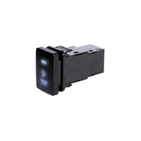 Thunder 12/24V Blue LED Push Switch; Car Models