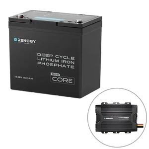 Renogy 100Ah Mini Lithium with DC-DC Charger Bundle