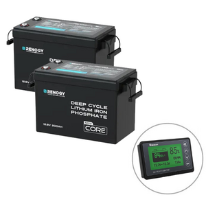 Renogy 12V 200Ah Core Mini Lithium Battery x2