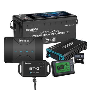 Renogy 300Ah Lithium Battery, Charger, Inverter and Monitor Bundle