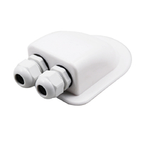Cable Entry Cover - 2 Gland White Lightweight ABS
