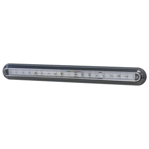 Supex Slimline Combination Rear Lamp, Single Stop/Tail/Reverse with Black Base