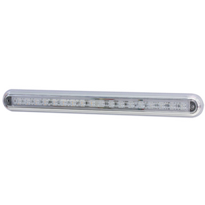 Supex Slimline Combination Rear Lamp, Single Stop/Tail/Reverse with Chrome Base