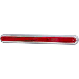 Supex Slimline Combination Rear Lamp, Single Stop/Tail with Chrome Base
