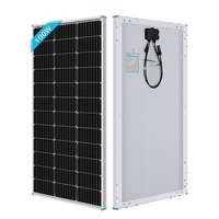 Renogy 100W 12V Monocrystalline Fixed Solar Panel, Compact Design
