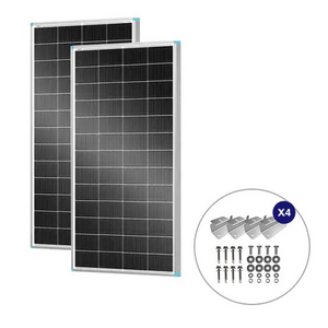 Renogy 2 x 200W 24V Monocrystalline Fixed Solar Panel