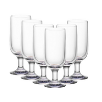 D-Still 295ml Unbreakable Goblet Glass, Set of 6