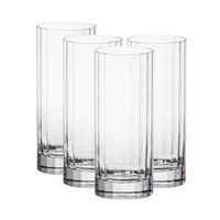 D-Still 350ml Unbreakable Bamboo Highball Glass, Set of 4
