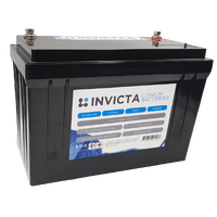 Invicta 12V 125Ah Lithium Battery with 4 Series Functionality