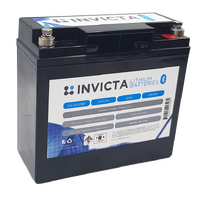 Invicta 12V 20Ah Lithium Battery with Bluetooth