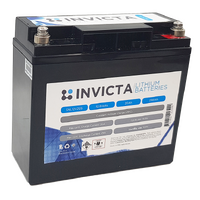 Invicta 12V 20Ah Lithium Battery with 4 Series Functionality