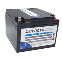 Invicta 12V 24Ah Lithium Battery with 4 Series Functionality