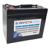 Invicta 12V 75Ah Lithium Battery with Bluetooth